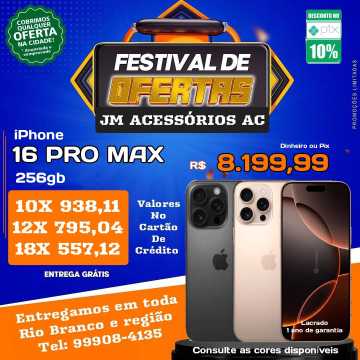 JM IMPORTADOS - LOJA VIRTUAL DO XIAOMI E IPHONE  MAIS COMPLETA DO ACRE